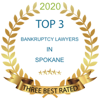 2020 Top 3 Bankruptyc Lawyers in Spokane - Badge